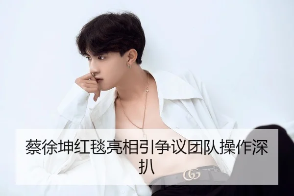 蔡徐坤红毯亮相引争议团队操作深扒